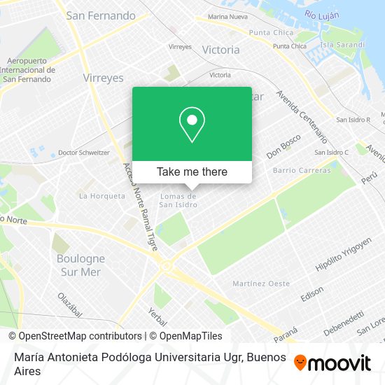 María Antonieta Podóloga Universitaria Ugr map