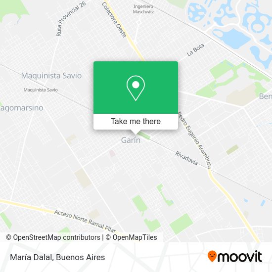 María Dalal map