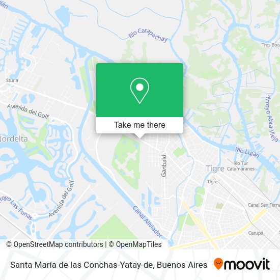 Santa María de las Conchas-Yatay-de map