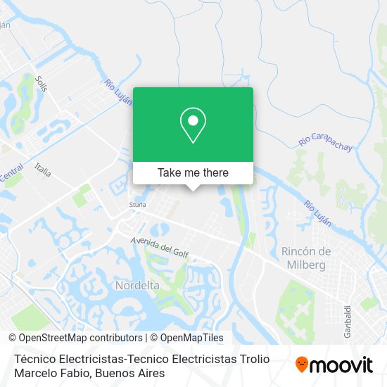 Mapa de Técnico Electricistas-Tecnico Electricistas Trolio Marcelo Fabio