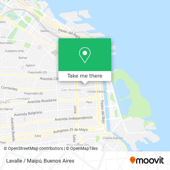 Lavalle / Maipú map