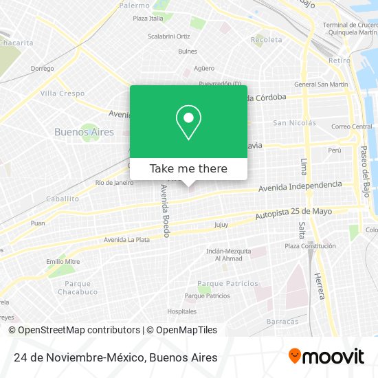 24 de Noviembre-México map
