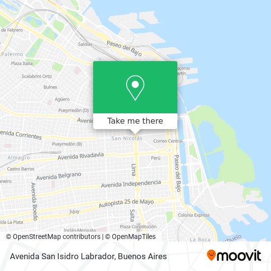 Mapa de Avenida San Isidro Labrador