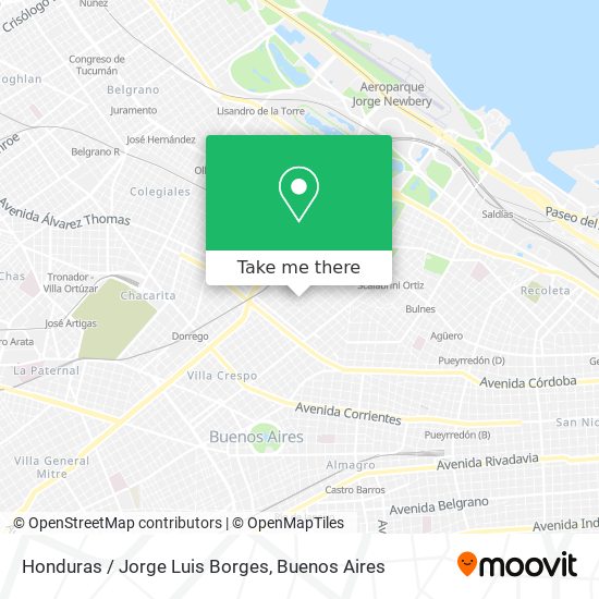 Honduras / Jorge Luis Borges map