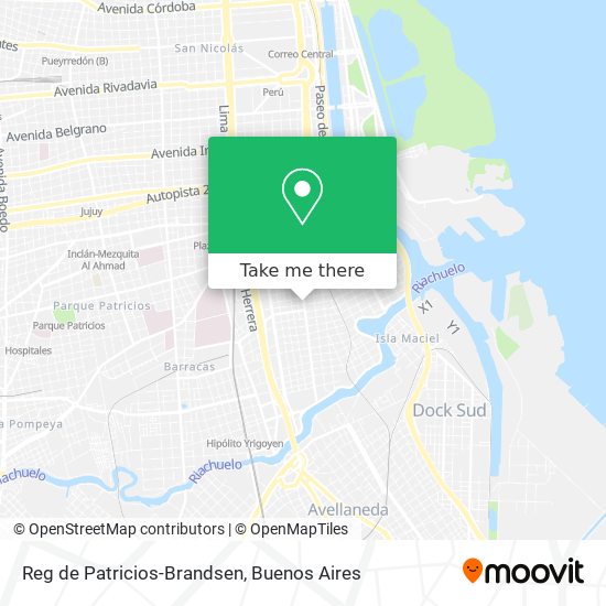 Reg de Patricios-Brandsen map