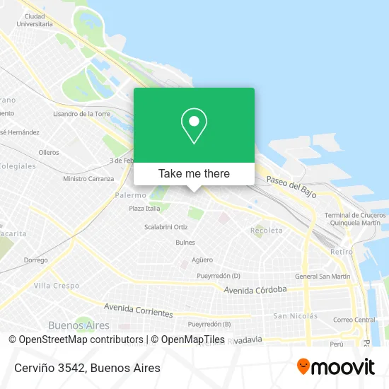 Cerviño 3542 map