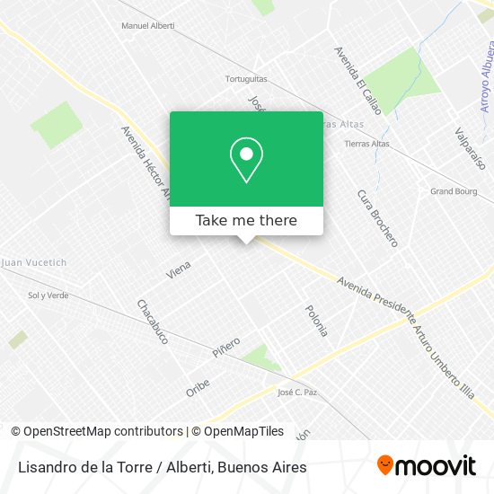 Lisandro de la Torre / Alberti map