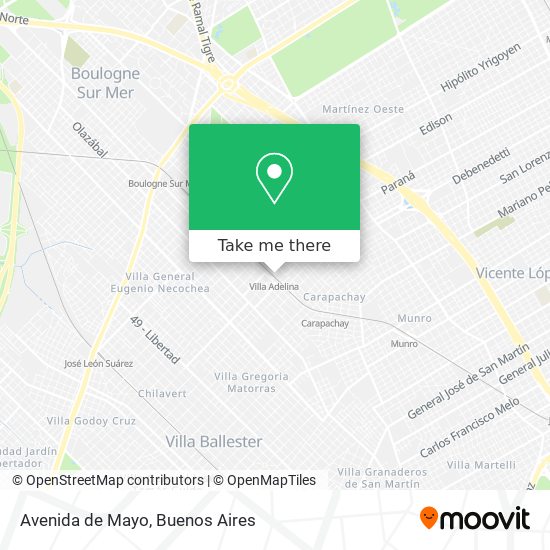 Avenida de Mayo map