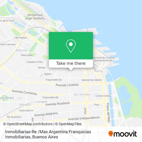Mapa de Inmobiliarias-Re /Max Argentina Franquicias Inmobiliarias