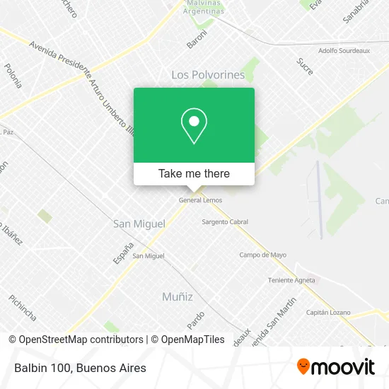 Mapa de Balbin 100