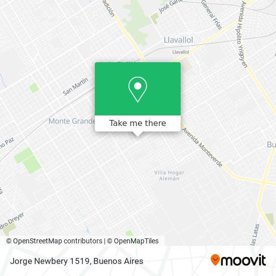 Jorge Newbery 1519 map