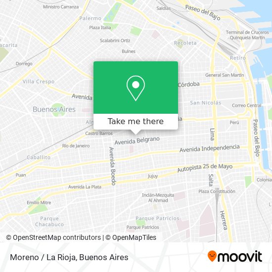 Moreno / La Rioja map