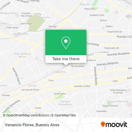 Venancio Flores map