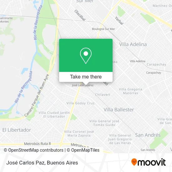 Mapa de José Carlos Paz