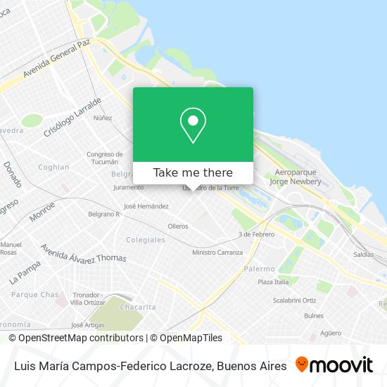 Luis María Campos-Federico Lacroze map