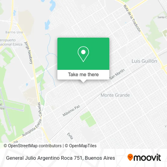 Mapa de General Julio Argentino Roca 751