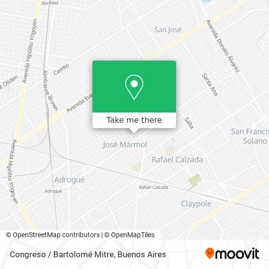 Congreso / Bartolomé Mitre map