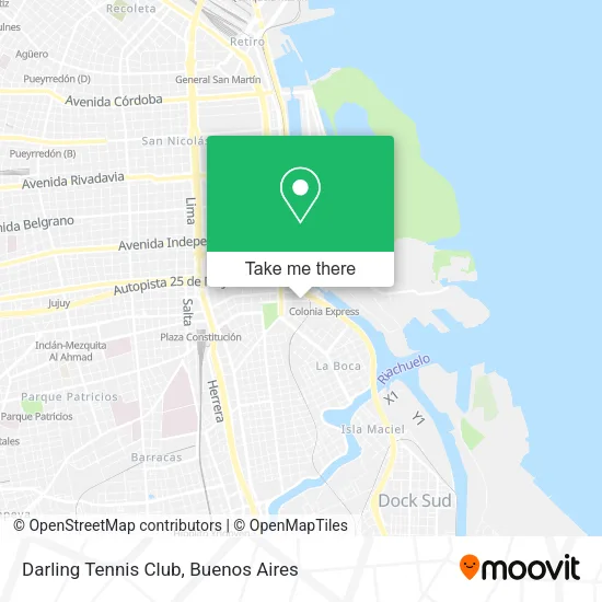 Darling Tennis Club map