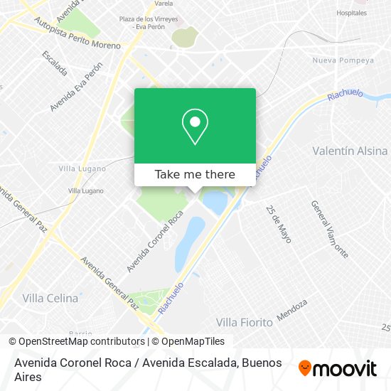 Mapa de Avenida Coronel Roca / Avenida Escalada