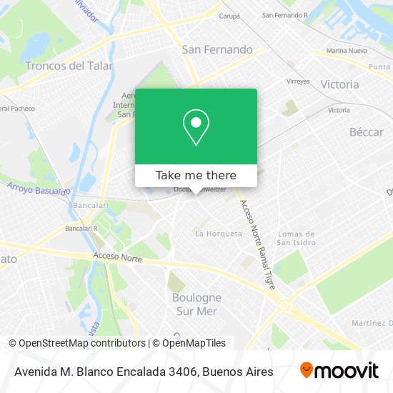 Avenida M. Blanco Encalada 3406 map