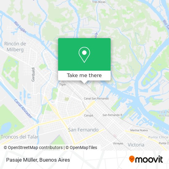 Mapa de Pasaje Müller
