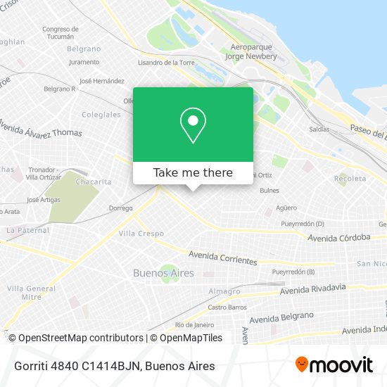 Gorriti 4840 C1414BJN map