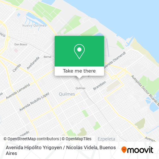 Avenida Hipólito Yrigoyen / Nicolás Videla map