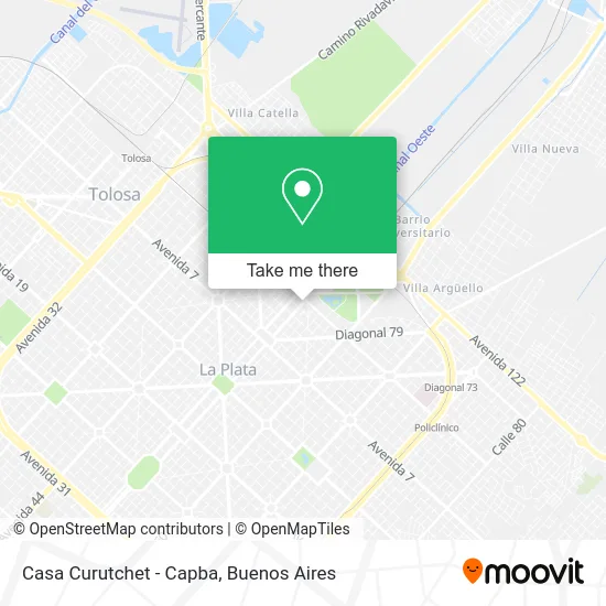 Casa Curutchet - Capba map