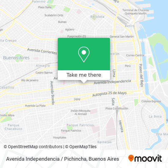 Avenida Independencia / Pichincha map