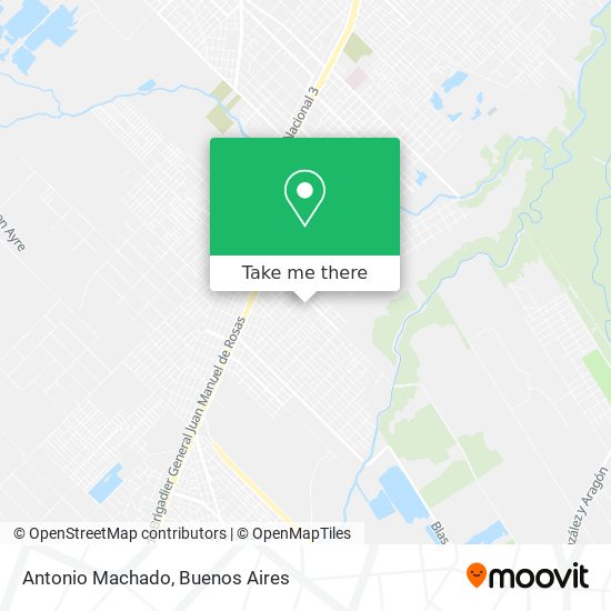 Mapa de Antonio Machado