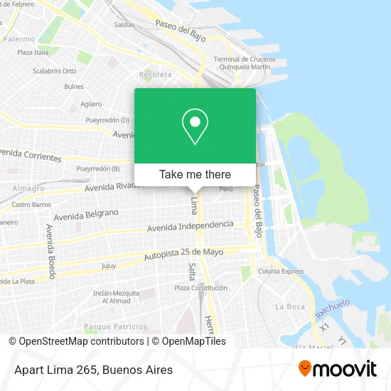 Apart Lima 265 map