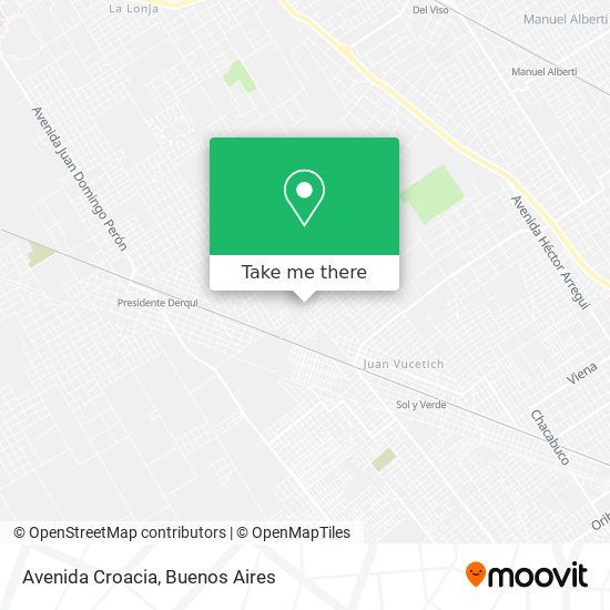 Mapa de Avenida Croacia