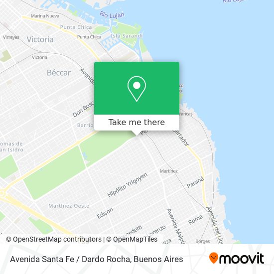 Mapa de Avenida Santa Fe / Dardo Rocha