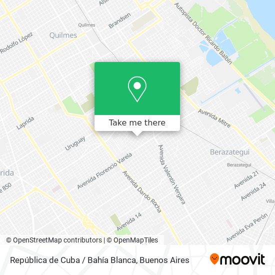 República de Cuba / Bahía Blanca map