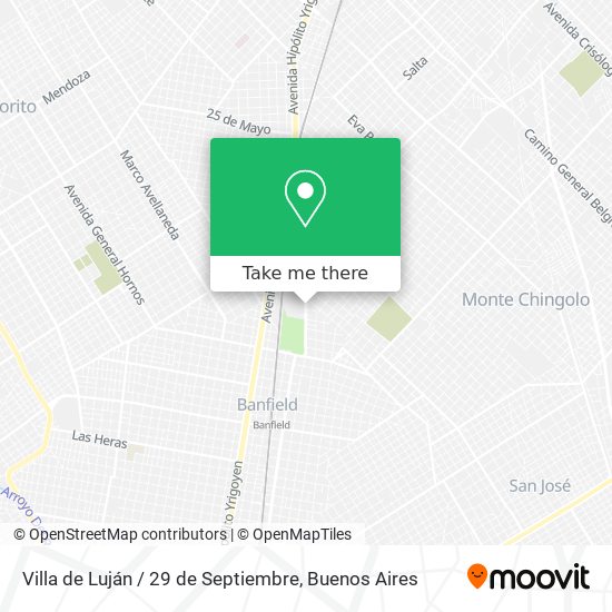 Villa de Luján / 29 de Septiembre map