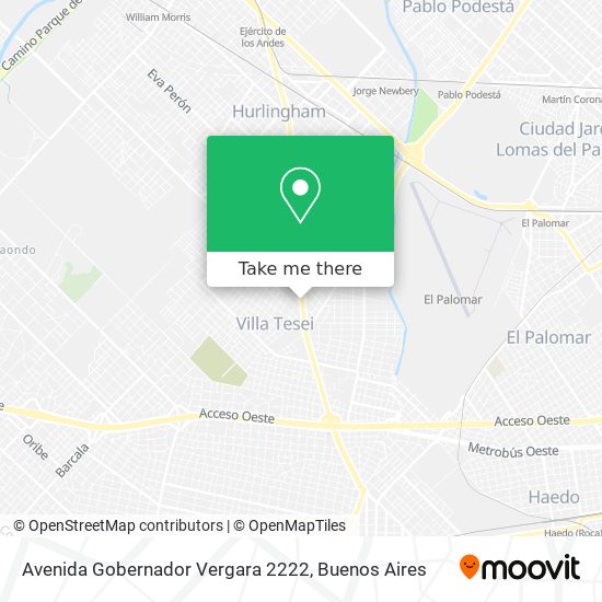 Avenida Gobernador Vergara 2222 map