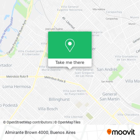 Almirante Brown 4000 map