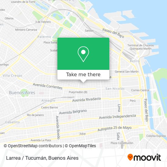 Larrea / Tucumán map