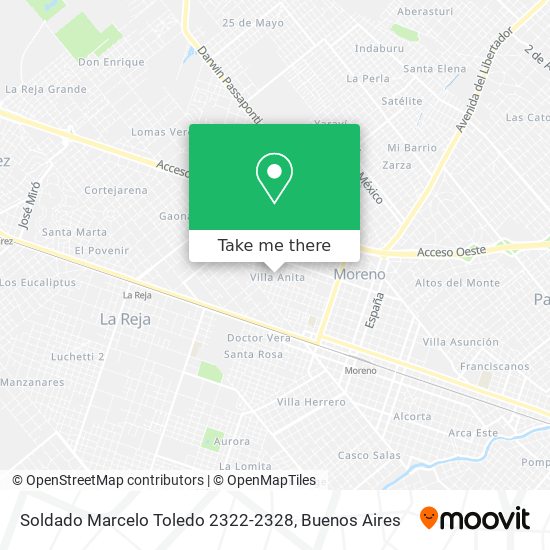 Soldado Marcelo Toledo 2322-2328 map