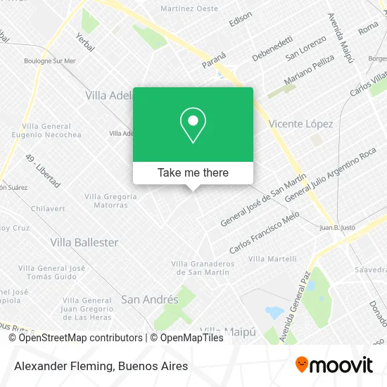 Alexander Fleming map