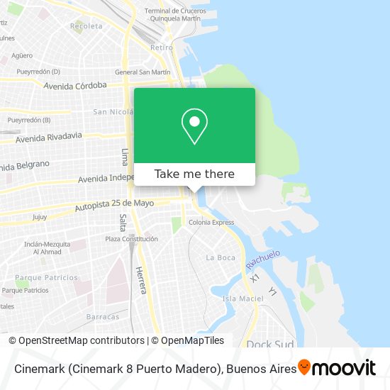 Cinemark (Cinemark 8 Puerto Madero) map