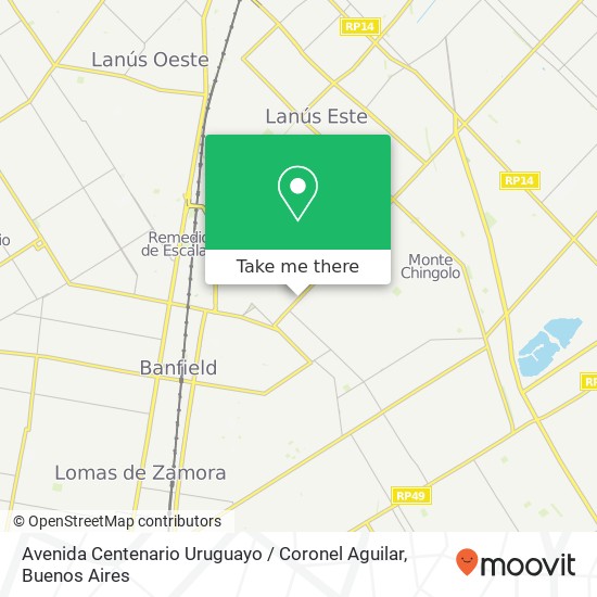 Avenida Centenario Uruguayo / Coronel Aguilar map