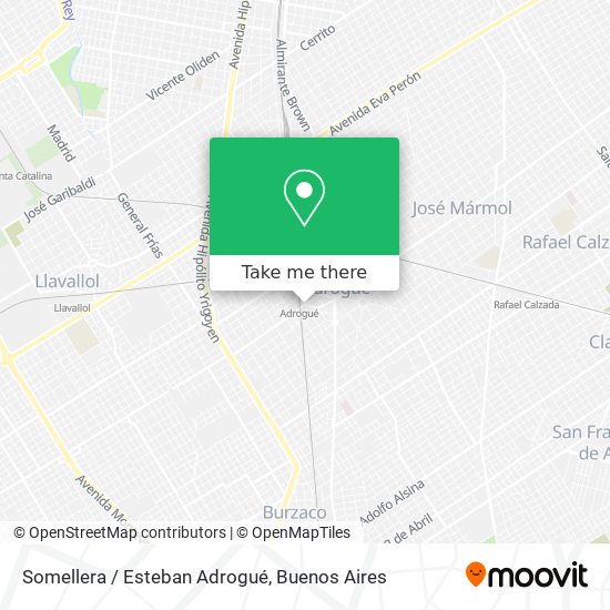 Somellera / Esteban Adrogué map