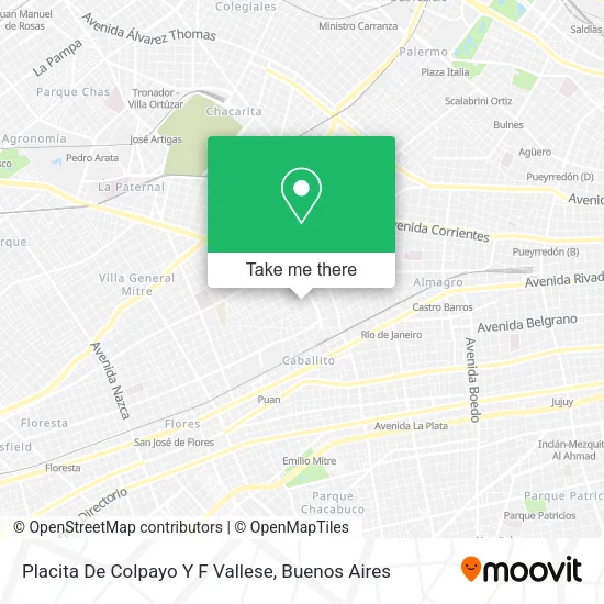 Mapa de Placita De Colpayo Y F Vallese