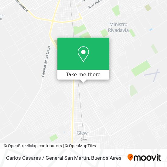 Carlos Casares / General San Martín map