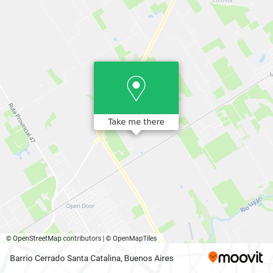 Barrio Cerrado Santa Catalina map