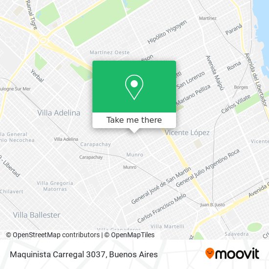 Maquinista Carregal 3037 map