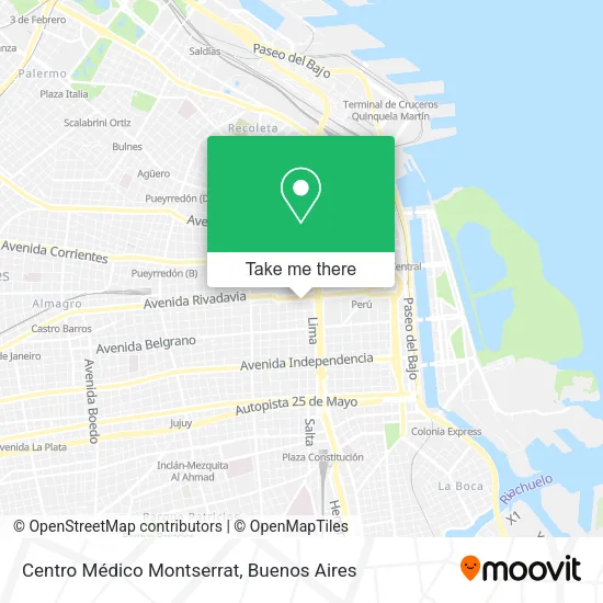 Centro Médico Montserrat map