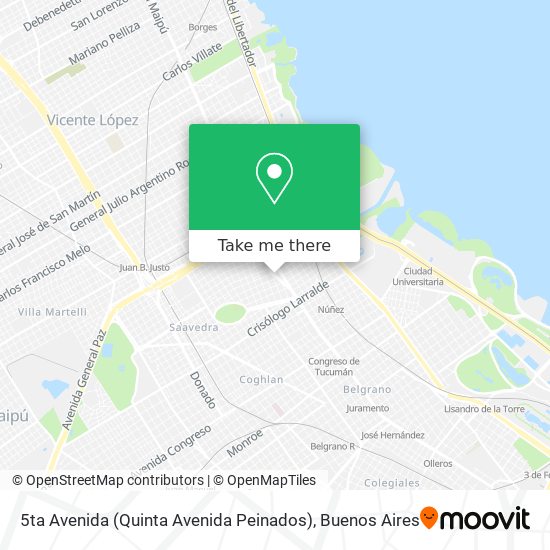 5ta Avenida (Quinta Avenida Peinados) map