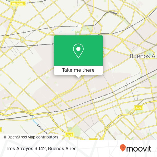 Tres Arroyos 3042 map